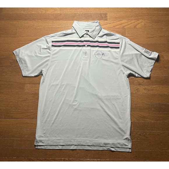 FootJoy Mens Polo Golf‎ Performance Waste Management Phoenix Open Large Blue